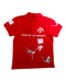 A Red Short Sleeve Polos from Shanghai Tang in size 6T for boy. (Back View)