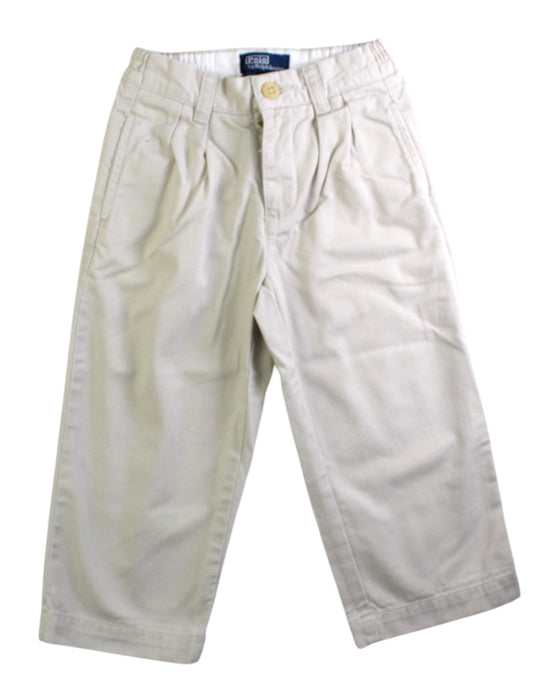 A Beige Casual Pants from Ralph Lauren in size 2T for boy. (Front View)
