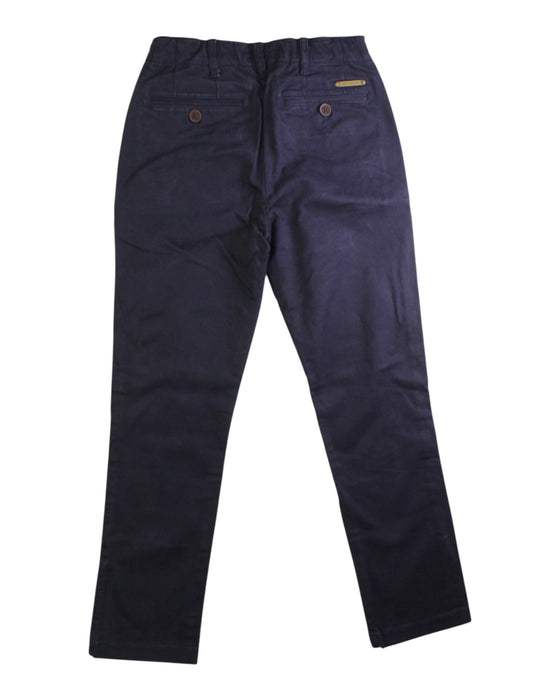 A Navy Casual Pants from Burberry in size 8Y for boy. (Back View)