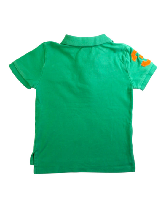 A Green Short Sleeve Polos from Ralph Lauren in size 2T for boy. (Back View)