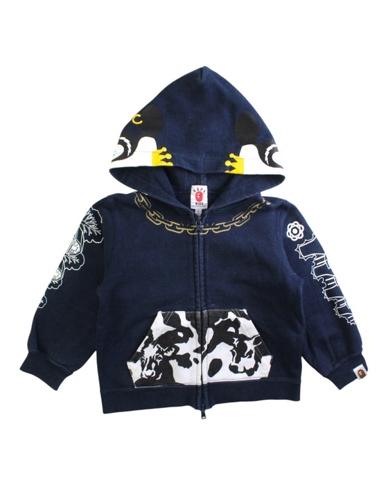 A Multicolour Hooded Sweatshirts from BAPE KIDS in size 2T for boy. (Front View)