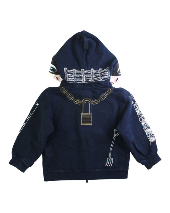 A Multicolour Hooded Sweatshirts from BAPE KIDS in size 2T for boy. (Back View)