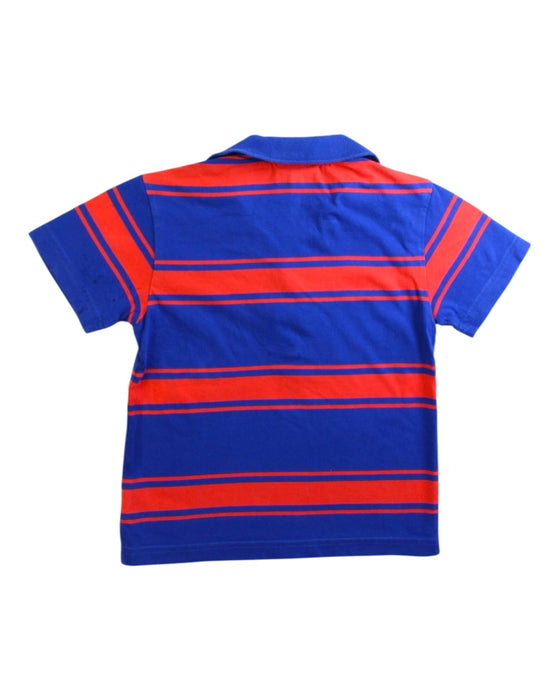 A Blue Short Sleeve Polos from Lacoste in size 4T for boy. (Back View)
