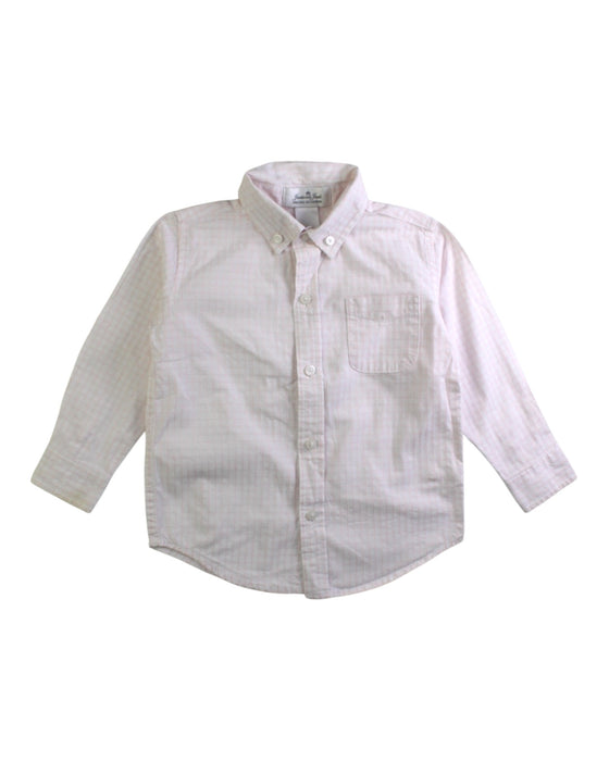 A White Long Sleeve Shirts from Janie & Jack in size 18-24M for boy. (Front View)