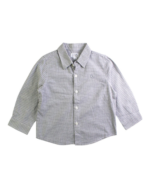 A White Long Sleeve Shirts from Kingkow in size 18-24M for boy. (Front View)