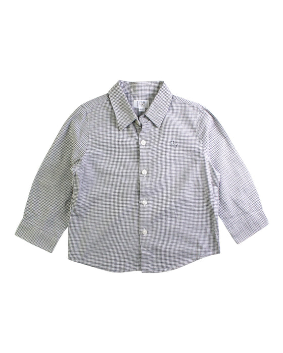 A White Long Sleeve Shirts from Kingkow in size 18-24M for boy. (Front View)