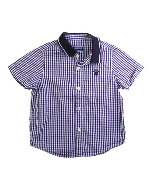 A Purple Short Sleeve Shirts from Nicholas & Bears in size 3T for boy. (Front View)