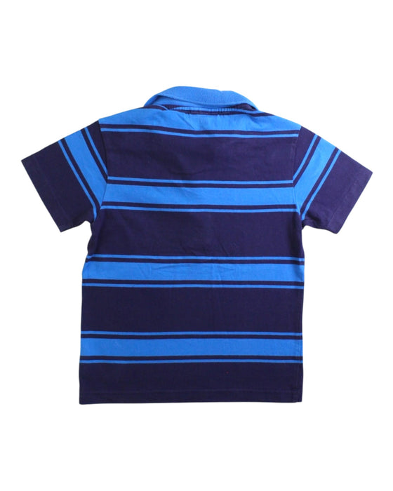 A Blue Short Sleeve Polos from Lacoste in size 4T for boy. (Back View)