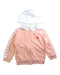 A Pink Zippered Sweatshirts from Adidas in size 2T for girl. (Front View)
