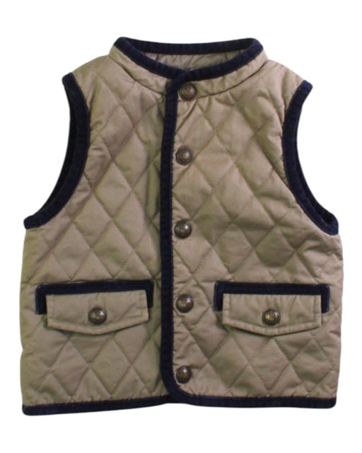 A Beige Puffer/Quilted Jackets from Jacadi in size 12-18M for boy. (Front View)