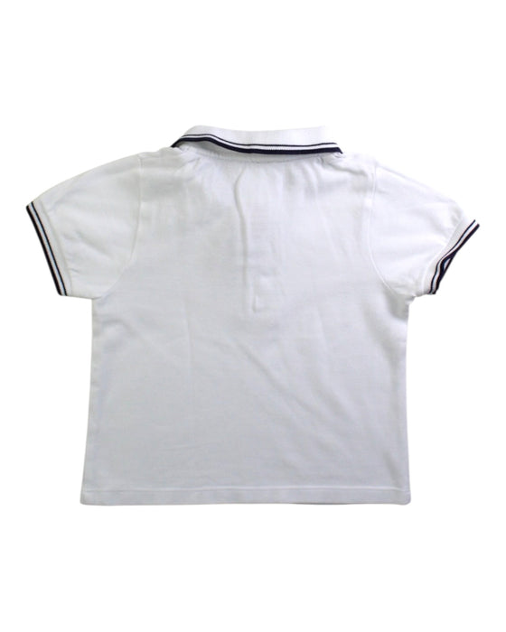 A White Short Sleeve Polos from Jacadi in size 12-18M for boy. (Back View)