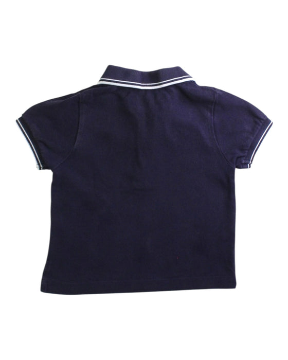 A Navy Short Sleeve Polos from Jacadi in size 12-18M for boy. (Back View)