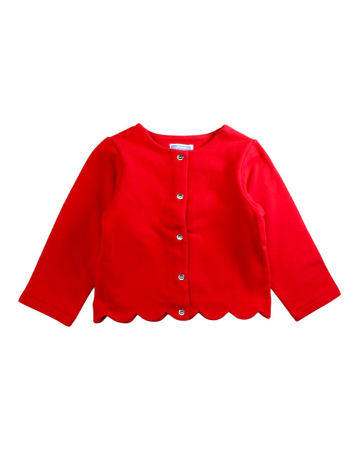 A Red Cardigans from Jacadi in size 3T for girl. (Front View)
