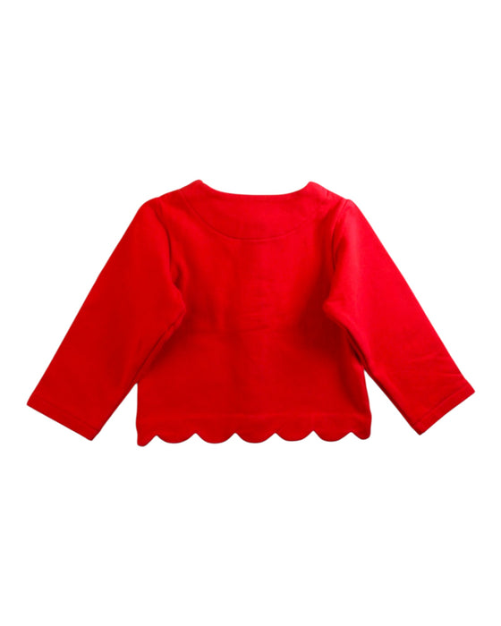 A Red Cardigans from Jacadi in size 3T for girl. (Back View)