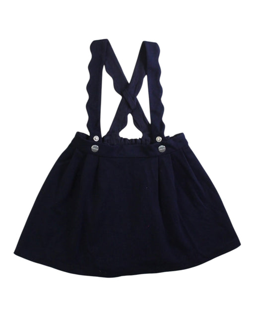 A Navy Overall Dresses from Jacadi in size 12-18M for girl. (Front View)