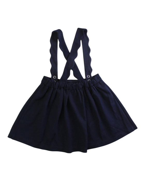 A Navy Overall Dresses from Jacadi in size 12-18M for girl. (Back View)