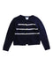 A Navy Cardigans from Jacadi in size 4T for girl. (Front View)