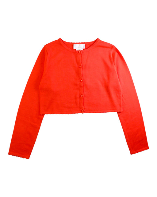 A Red Cardigans from Jacadi in size 10Y for girl. (Front View)