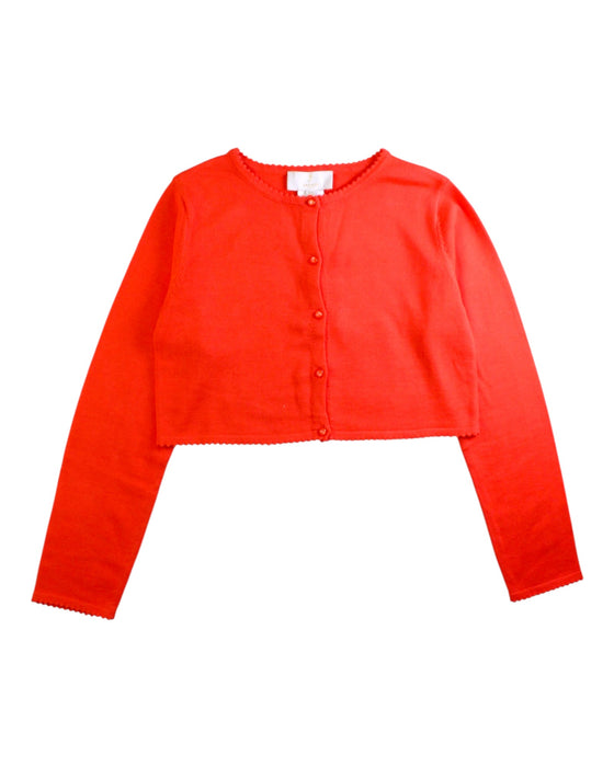 A Red Cardigans from Jacadi in size 10Y for girl. (Front View)