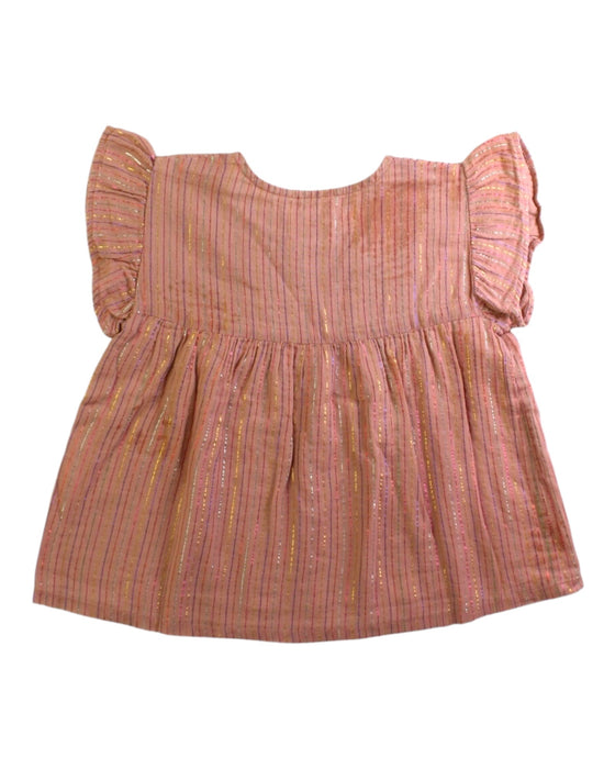 A Pink Short Sleeve Tops from Louis Louise in size 3T for girl. (Back View)