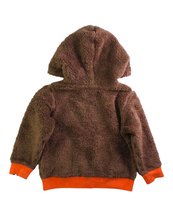 A Brown Puffer/Quilted Jackets from BAPE KIDS in size 18-24M for neutral. (Back View)
