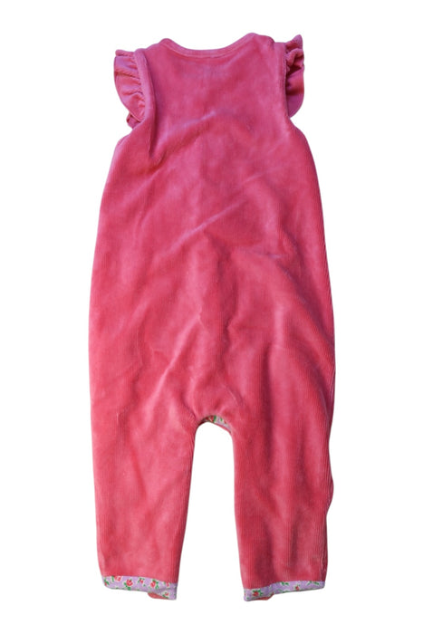 A Pink Long Overalls from Boden in size 12-18M for girl. (Back View)