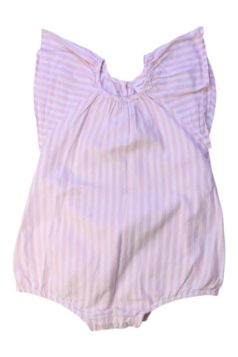 A Pink Sleeveless Rompers from Seed in size 12-18M for girl. (Front View)