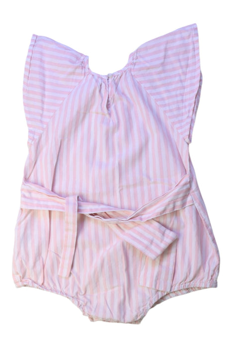 A Pink Sleeveless Rompers from Seed in size 12-18M for girl. (Back View)