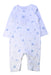 A White Onesies from The Little White Company in size 6-12M for boy. (Front View)