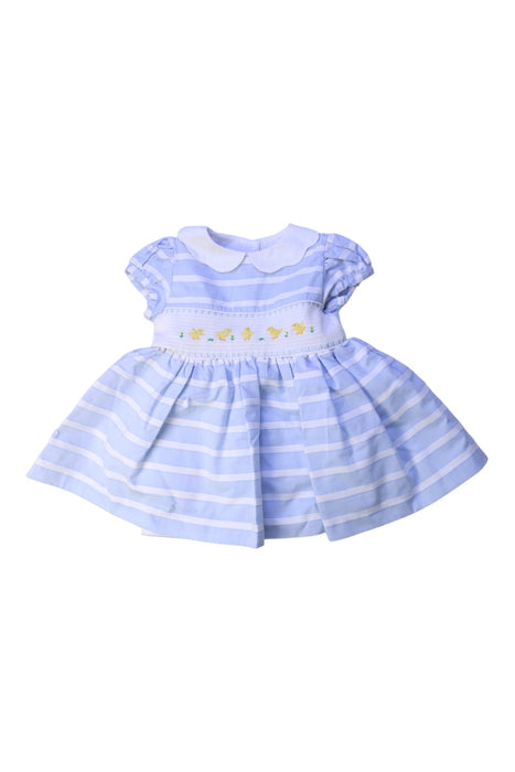 A Blue Short Sleeve Dresses from Confiture in size 6-12M for girl. (Front View)