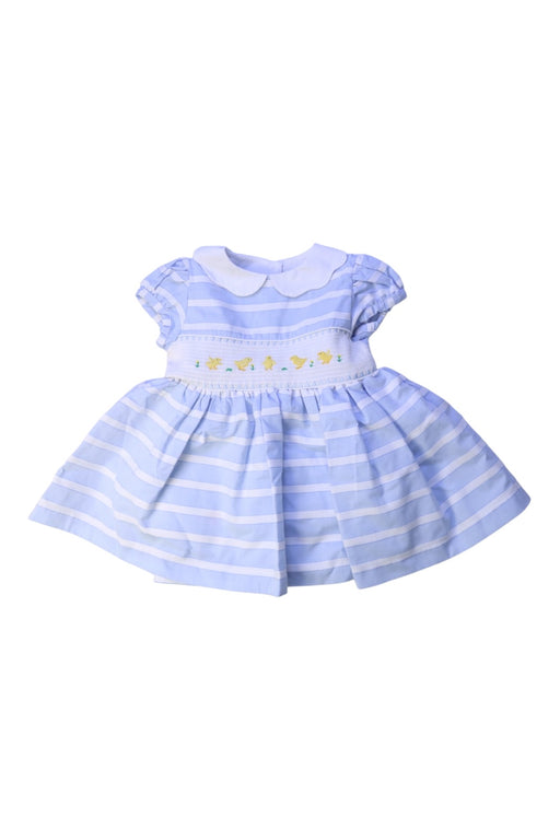 A Blue Short Sleeve Dresses from Confiture in size 6-12M for girl. (Front View)