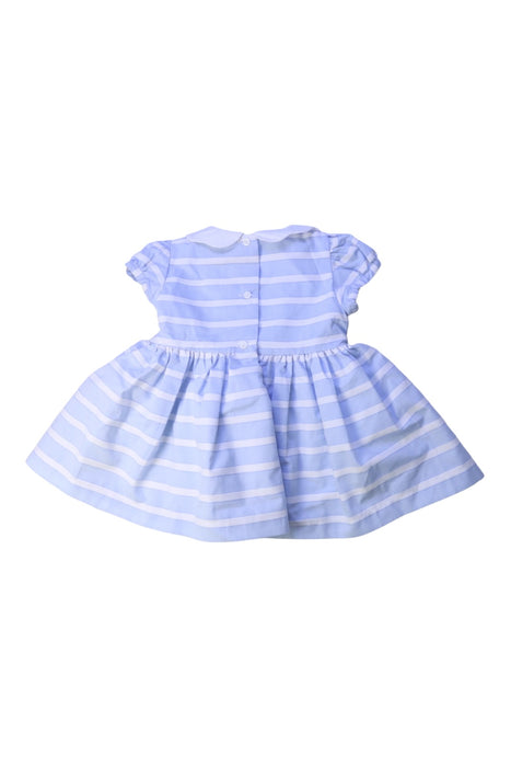 A Blue Short Sleeve Dresses from Confiture in size 6-12M for girl. (Back View)