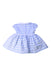 A Blue Short Sleeve Dresses from Confiture in size 6-12M for girl. (Back View)