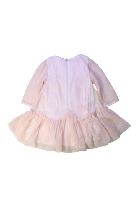 A Pink Long Sleeve Dresses from Billieblush in size 3-6M for girl. (Back View)
