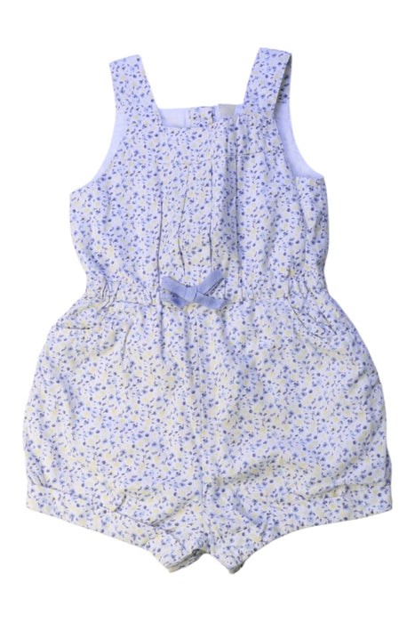 A White Sleeveless Rompers from The Little White Company in size 12-18M for girl. (Front View)