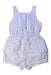 A White Sleeveless Rompers from The Little White Company in size 12-18M for girl. (Back View)