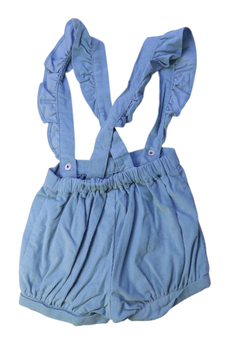 A Blue Overall Shorts from Jacadi in size 2T for girl. (Back View)