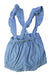 A Blue Overall Shorts from Jacadi in size 2T for girl. (Back View)