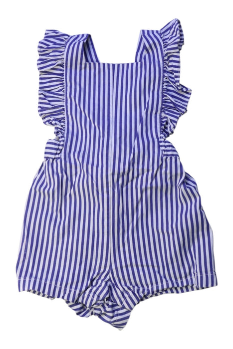 A Blue Sleeveless Rompers from Jacadi in size 2T for girl. (Front View)