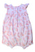 A Pink Short Sleeve Rompers from Petit Bateau in size 12-18M for girl. (Back View)