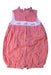 A Red Sleeveless Rompers from Boden in size 12-18M for girl. (Front View)
