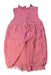 A Red Sleeveless Rompers from Boden in size 12-18M for girl. (Back View)