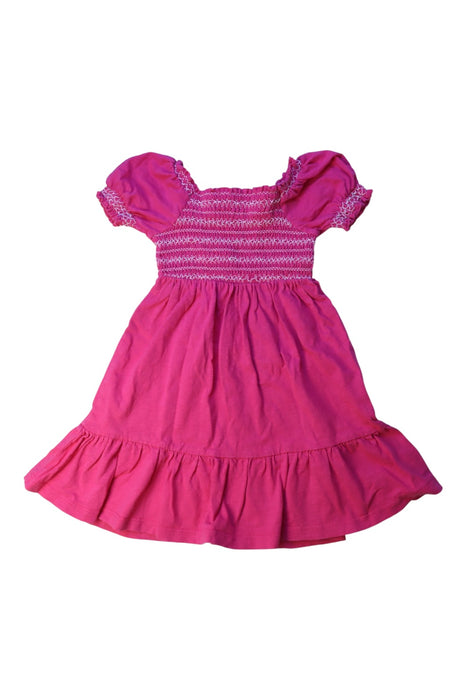 A Pink Short Sleeve Dresses from Boden in size 3T for girl. (Front View)