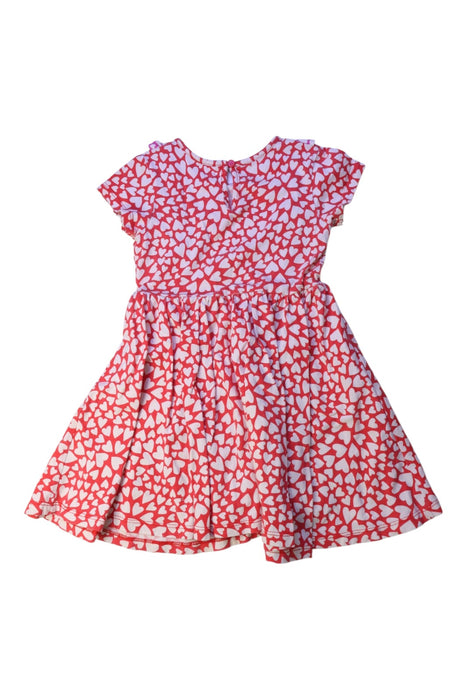 A Red Short Sleeve Dresses from Boden in size 3T for girl. (Back View)