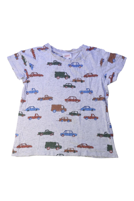 A Multicolour Short Sleeve T Shirts from Seed in size 6T for boy. (Front View)