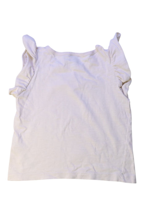 A White Sleeveless Tops from Petit Bateau in size 3T for girl. (Back View)