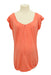 A Orange Short Sleeve Tops from Mothers en Vogue in size Maternity-M for maternity. (Front View)