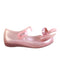 A Pink Flats from Mini Melissa in size 5T for girl. (Front View)