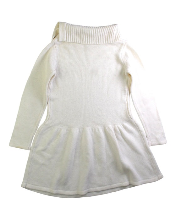 A White Sweater Dresses from Janie & Jack in size 4T for girl. (Back View)