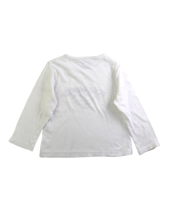 A White Long Sleeve T Shirts from Petit Bateau in size 18-24M for boy. (Back View)